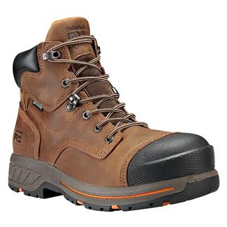 Men's Timberland PRO 6" Helix Composite Toe Waterproof Boots Earth Bandit