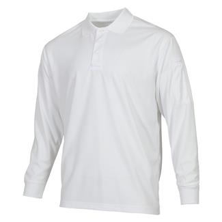 Men's Propper Long Sleeve Uniform Polo White