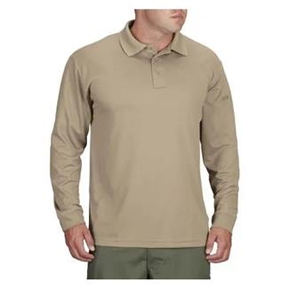 Men's Propper Long Sleeve Uniform Polo Silver Tan