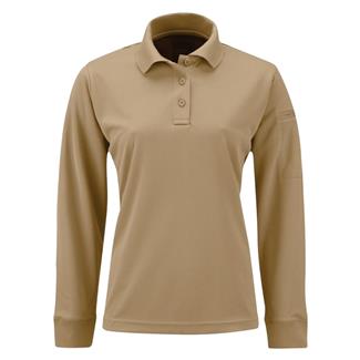 Women's Propper Long Sleeve Uniform Polo Silver Tan