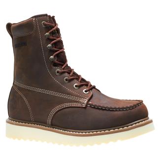 Men's Wolverine 8" Loader Steel Toe Boots Brown