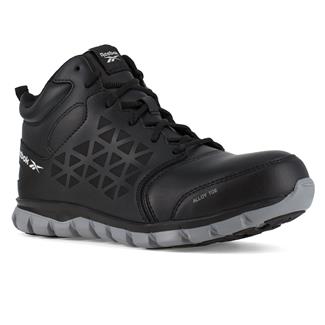 Men's Reebok Sublite Cushion Work Mid Alloy Toe Boots Black