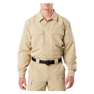 Men's 5.11 Fast-Tac TDU Long Sleeve Shirt TDU Khaki