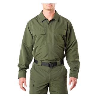 Men's 5.11 Fast-Tac TDU Long Sleeve Shirt TDU Green