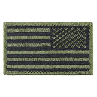 TG American Flag Reversed Patch Subdued Olive Drab