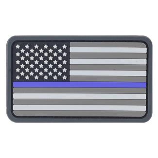 TG Thin Blue Line Flag PVC Patch Blue