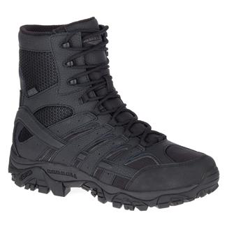 Men's Merrell 8" Moab 2 Tactical Side-Zip Waterproof Boots Black