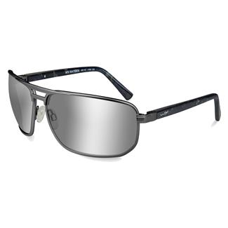 Wiley X Hayden Matte Dark Gunmetal (frame) - Polarized Silver Flash (lens)