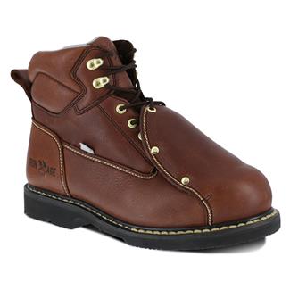 Men's Iron Age 6" Ground Breaker Met Guard Steel Toe Boots Brown