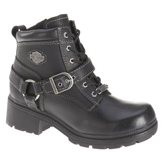 Women's Harley Davidson Tegan Side-Zip Boots Black