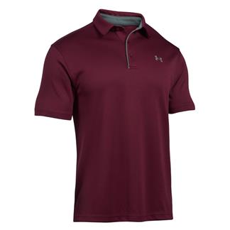 Men's Under Armour Tech Polo Maroon / Graphite / Graphite