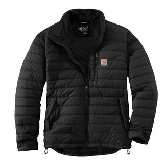 Men's Carhartt Rain Defender Insulated Jacket Relaxed Fit - 2 Warmer Rating Jacket Black