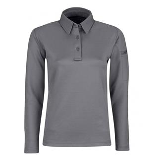 Women's Propper Long Sleeve ICE Polo Gray