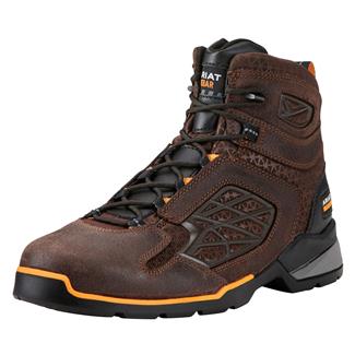 Men's Ariat Rebar Flex Composite Toe Boots Chocolate Brown