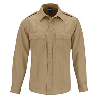 Men's Propper Long Sleeve Class B Ripstop Shirt Khaki
