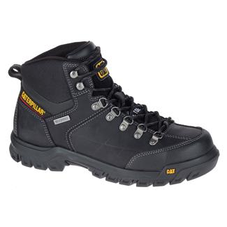 Men's CAT Threshold Steel Toe Waterproof Boots Black