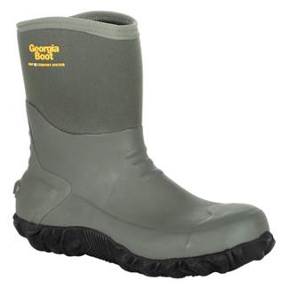 Men's Georgia Mid Rubber Boot Waterproof Green