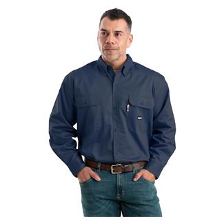 Men's Berne Workwear FR Button Down Workshirt Navy