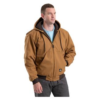 Men's Berne Workwear Original Hooded Jacket Brown Duck