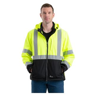 Men's Berne Workwear Hi-Vis Type R Class 3 Softshell Jacket Yellow