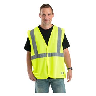 Men's Berne Workwear Hi-Vis Type R Class 2 Economy Vest Yellow
