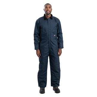 Men's Berne Workwear Deluxe Insulated Coveralls - Twill Navy