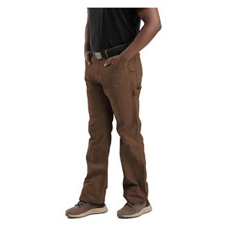 Men's Berne Workwear Washed Duck Carpenter Pants Bark