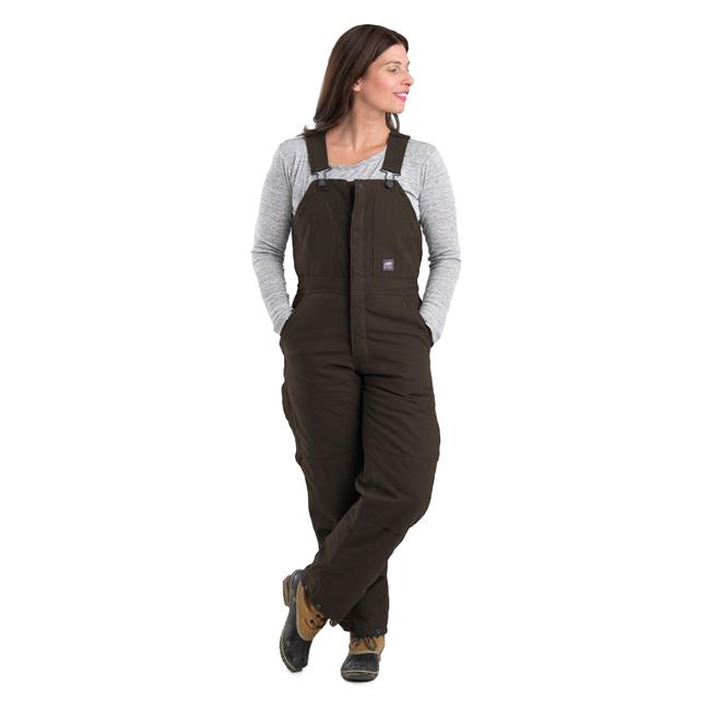 Dark Brown Women's Carhartt Lined Overalls Carhartt Women's