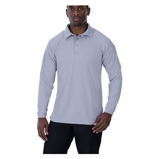 Men's Vertx Coldblack Long Sleeve Polo Light Gray