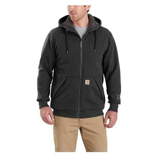 Men's Carhartt Rain Defender Relaxed Fit Sherpa Full Zip Sweatshirt Carbon Heather