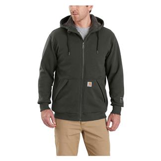 Men's Carhartt Rain Defender Relaxed Fit Sherpa Full Zip Sweatshirt Peat