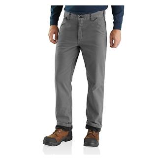 Men's Carhartt Rugged Flex Fleece Lined Utility Work Pants Gravel