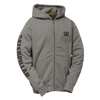 Men's CAT Full Zip Hoodie Dark Heather Gray