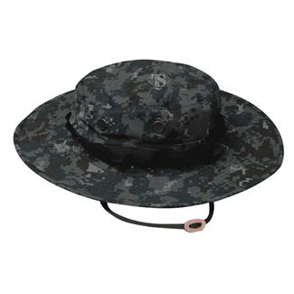 TRU-SPEC Poly / Cotton Ripstop Wide Brim Boonie Hat Midnight Navy Digital