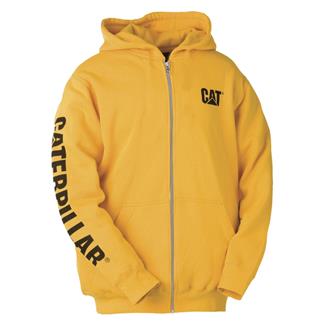 Men's CAT Full Zip Hoodie Yellow