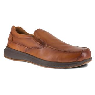 Men's Florsheim Bayside Slip-On Steel Toe Cognac