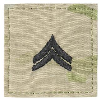 Army OCP Rank Patch 3-color OCP / Black