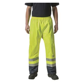 Men's CAT Hi-Vis Waterproof Pants Hi-Vis Yellow