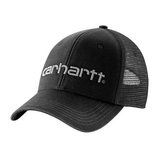 Men's Carhartt Canvas Mesh-Back Logo Graphic Hat Black