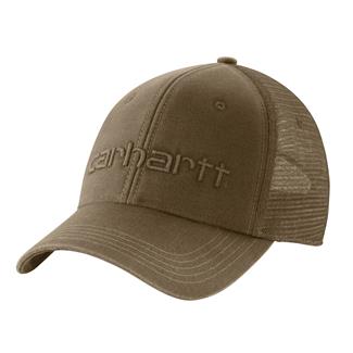Men's Carhartt Canvas Mesh-Back Logo Graphic Hat Light Brown