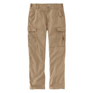 Men's Carhartt Relaxed Fit Rugged Flex Canvas Cargo Pants Dark Khaki