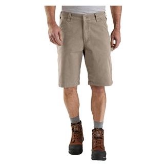 Men's Carhartt Rugged Flex Relaxed Fit Canvas Utility Work Shorts Tan