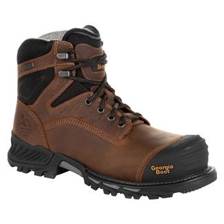 Men's Georgia 6" Rumbler Composite Toe Waterproof Boots Brown