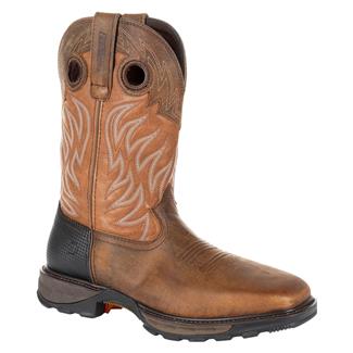 Men's Durango 11" Maverick XP Western Steel Toe Waterproof Boots Rugged Brown / Copper