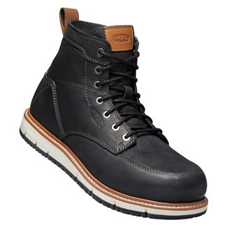 Men's Keen Utility 6" San Jose Alloy Toe Boots Black / Caramel Cafe