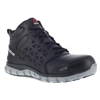 Women's Reebok Mid Sublite Cushion Work Alloy Toe Boots Black