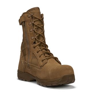 Men's Belleville Flyweight Composite Toe Side-Zip Boots Coyote Brown