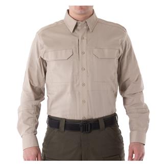 Men's First Tactical V2 Long Sleeve Tactical Shirt Khaki