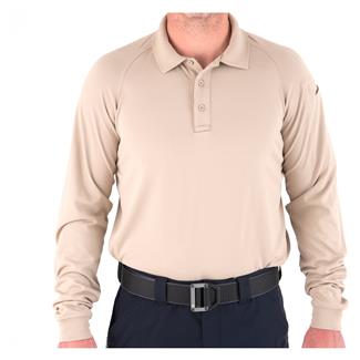 Men's First Tactical Performance Long Sleeve Polo Khaki