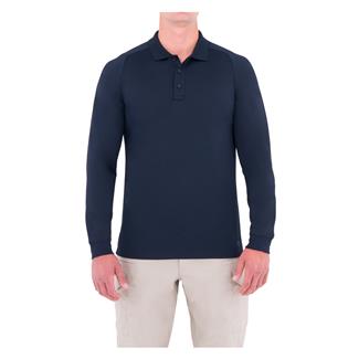 Men's First Tactical Performance Long Sleeve Polo Midnight Navy